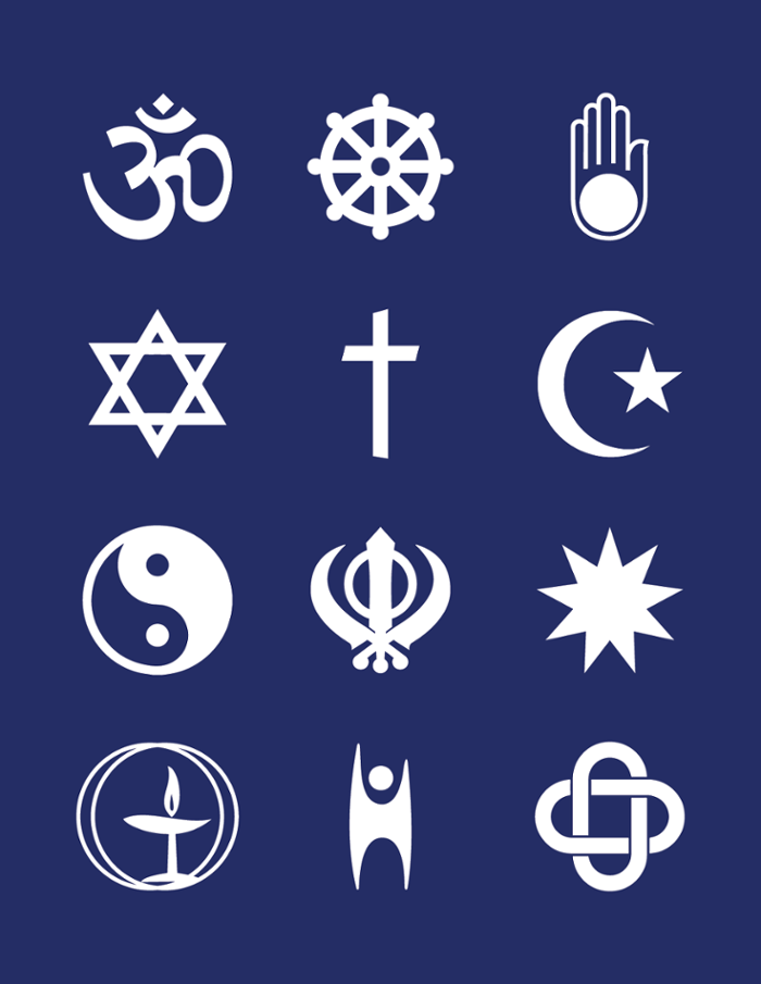 multi-faith icons